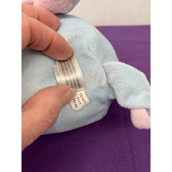 Disney Baby Eeyore Rattle 9 Inch Plush Stuffed Animal Blue Purple Embroidered Fa - Picture 11 of 13